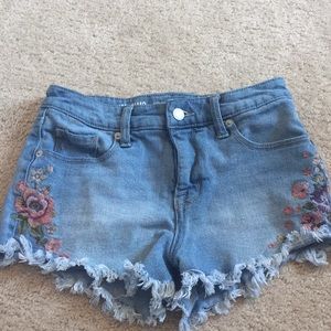 frayed jean shorts!